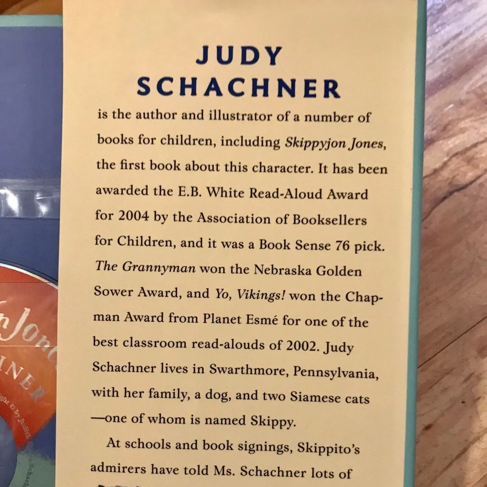 Skippyjon Jones in the doghouse book w/ audio of author Schachner reading on CD
